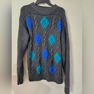VTG 80s Botany 500 Grandpa Sweater XL